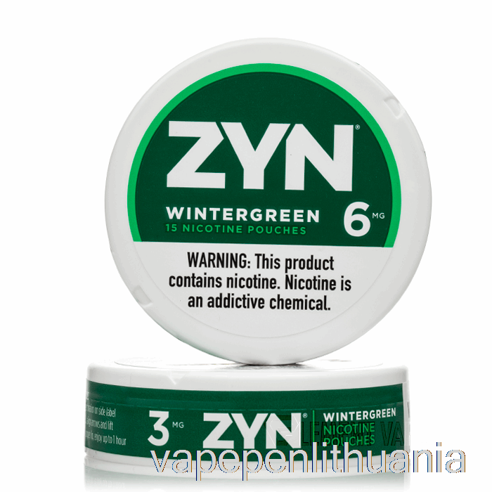 Zyn Nikotino Maišeliai - Wintergreen 3mg (5 Pak.) Vape Skystis